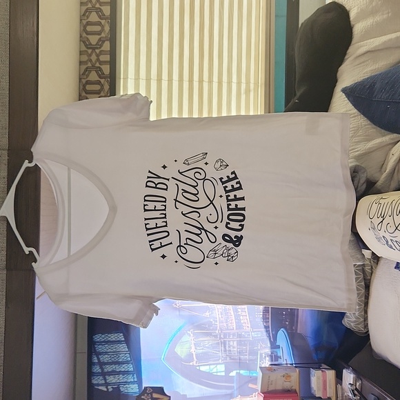 Tops - NEW Custom Printed TShirt (Minor Flaws)- Dark string under hemline..tiny dot